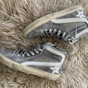 Golden Goose Slides Classic - Grey w/ Silver Laces - BRAND NEW - Size 39